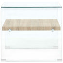 Couchtisch Transparent 50×50×45 Cm Hartglas