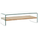 Couchtisch Transparent 50×50×45 Cm Hartglas