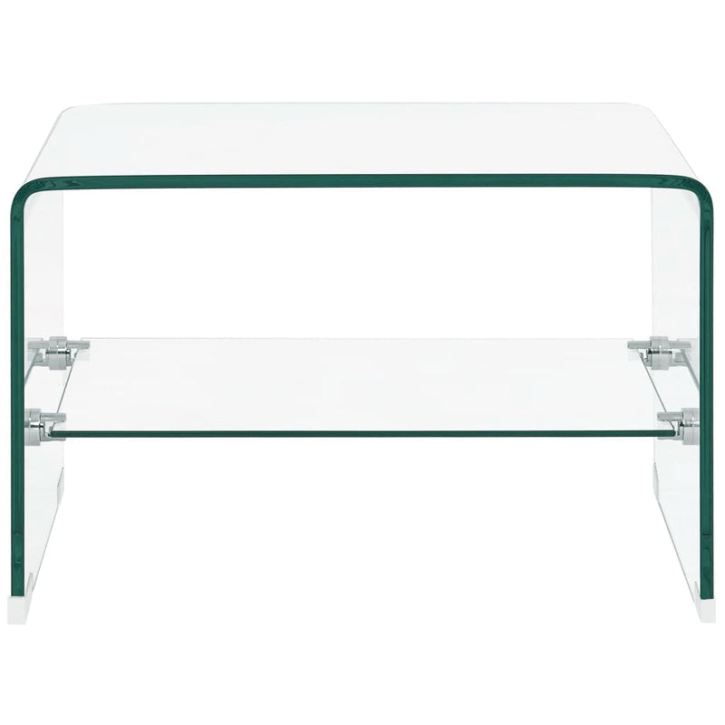 Couchtisch Transparent 50×45×33 cm Hartglas