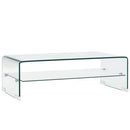 Couchtisch Transparent 50×45×33 Cm Hartglas