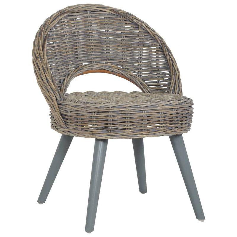 Sessel Kubu-Rattan Grau