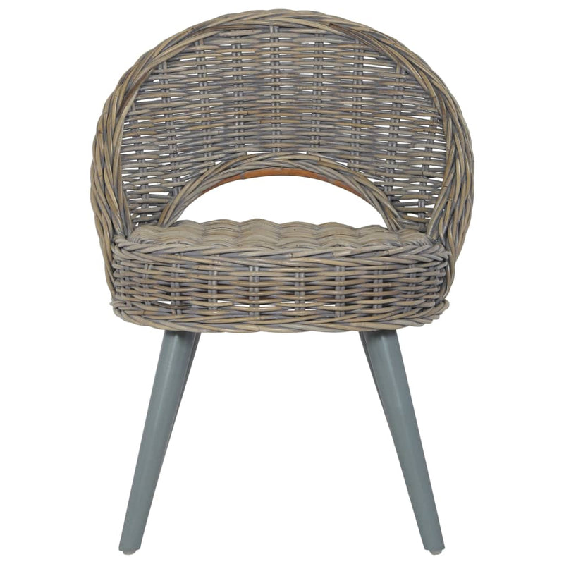 Sessel Kubu-Rattan Grau