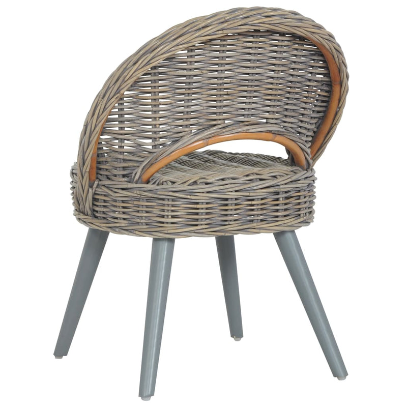 Sessel Kubu-Rattan Grau