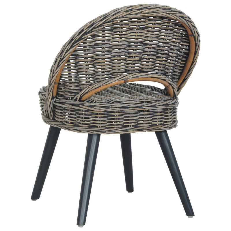 Sessel Kubu-Rattan Schwarz