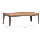 Garten-Couchtisch 110X55X36 Cm Massivholz Akazie