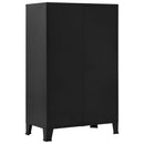 Büroschrank Mit Maschengittertüren Industriell 75×40×120 Cm Stahl