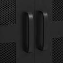 Büroschrank Mit Maschengittertüren Industriell 75×40×120 Cm Stahl