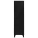 Kleiderschrank Industrial Schwarz 90X40X140 Cm Stahl Grün