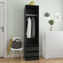 Kleiderschrank Holzwerkstoff Schwarz
