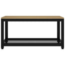 Couchtisch Und Schwarz 90X45X45 Cm Mdf Und Eisen