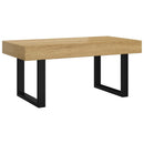 Couchtisch Und Schwarz 90X45X40 Cm Mdf Und Eisen