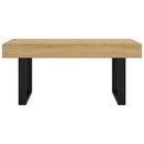 Couchtisch Und Schwarz 90X45X40 Cm Mdf Und Eisen