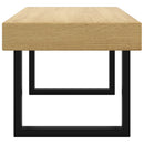 Couchtisch Und Schwarz 90X45X40 Cm Mdf Und Eisen