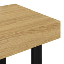 Couchtisch Und Schwarz 90X45X40 Cm Mdf Und Eisen