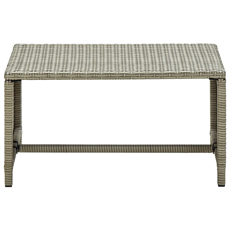 Couchtisch Beige 70x40x38 cm Poly Rattan