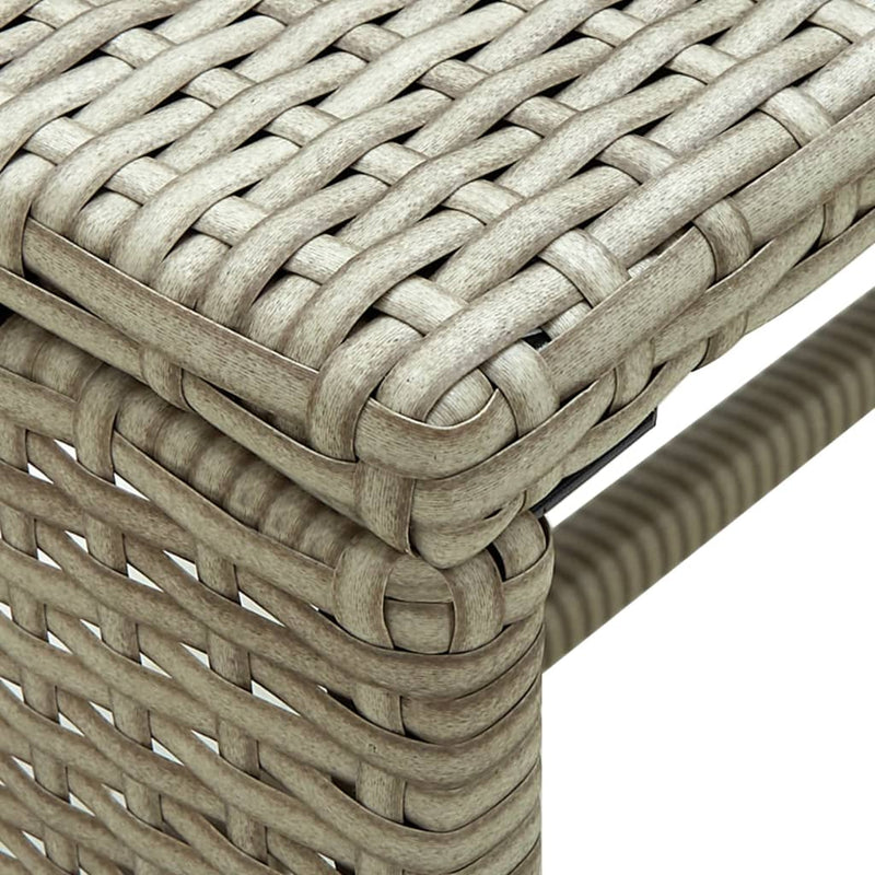 Couchtisch Beige 70x40x38 cm Poly Rattan