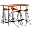 5-Tlg. Bar-Set Und Echtleder