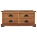 Couchtisch 68 X 68 X 30 Cm Teak Massivholz