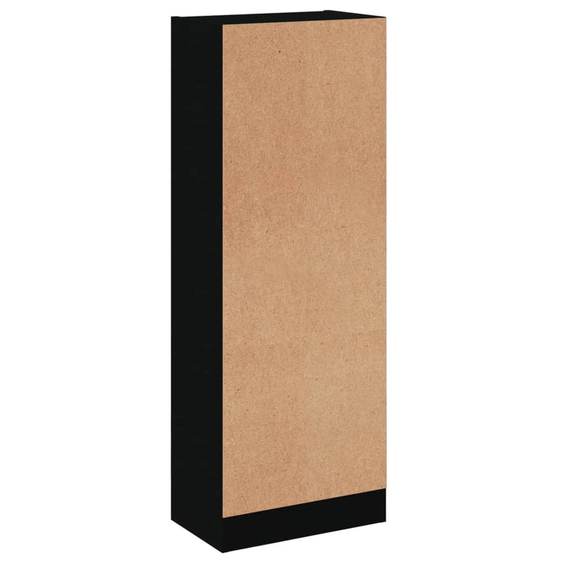 Bücherregal 3 Fächer Schwarz 40x24x109 cm Holzwerkstoff