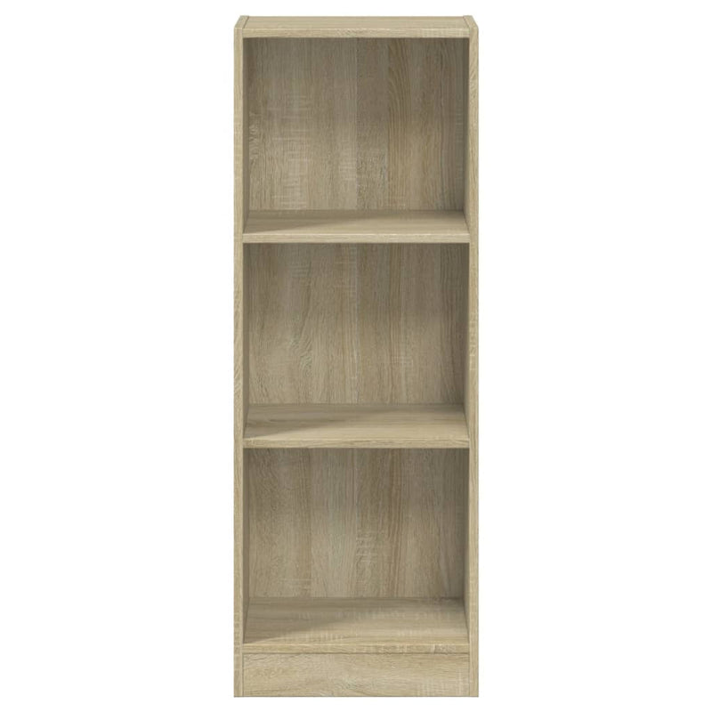 Bücherregal 3 Fächer Sonoma-Eiche 40x24x109 cm Holzwerkstoff