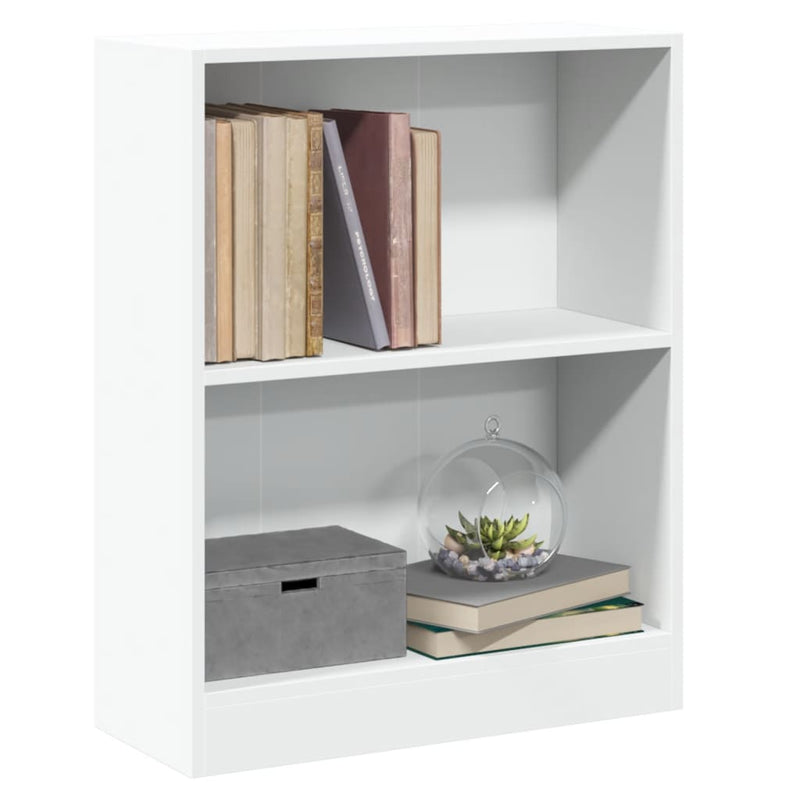 Bücherregal Weiß 60x24x76 cm Holzwerkstoff