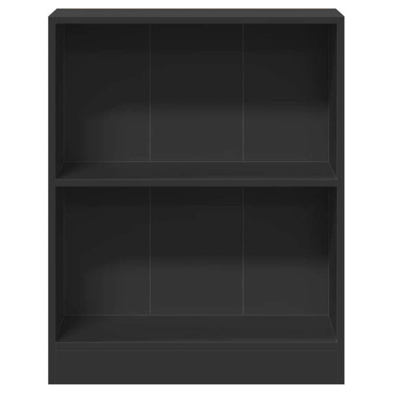 Bücherregal Schwarz 60x24x76 cm Holzwerkstoff