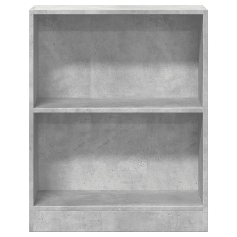 Bücherregal Betongrau 60x24x76 cm Holzwerkstoff