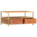 Couchtisch 90 X 50 X 40 Cm Massivholz Akazie