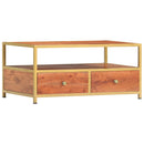 Couchtisch 90 X 50 X 40 Cm Massivholz Akazie