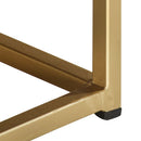 Couchtisch Schwarz Und Golden 90 X 50 X 35 Cm Massivholz Mango