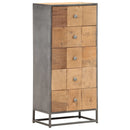 Highboard Mit Schubladen 45X30X100 Cm Altholz Massiv
