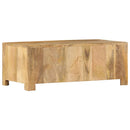 Couchtisch Mit 4 Schubladen 90 X 50 X 35 Cm Massivholz Mango