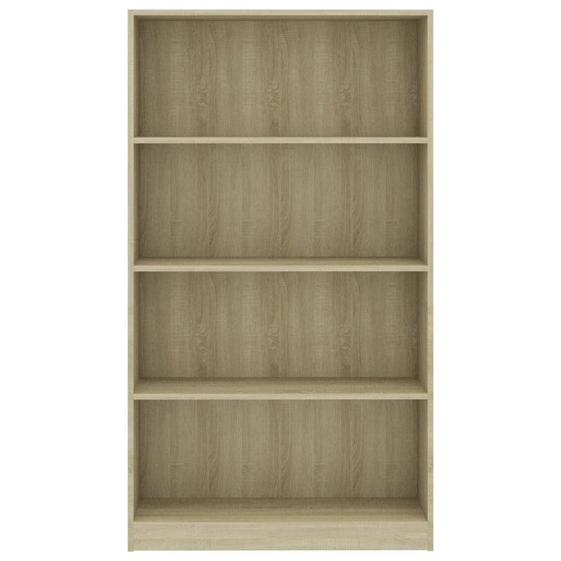 Bücherregal 4 Fächer Sonoma-Eiche 80x24x142 cm Holzwerkstoff