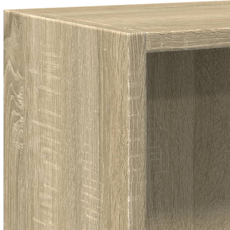 Bücherregal 2 Fächer Sonoma-Eiche 40x30x76,5 cm Holzwerkstoff