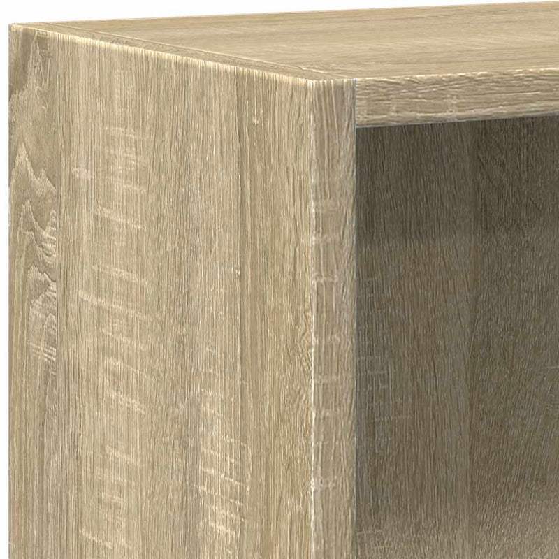 Bücherregal 2 Fächer Sonoma-Eiche 60x30x76,5 cm Holzwerkstoff