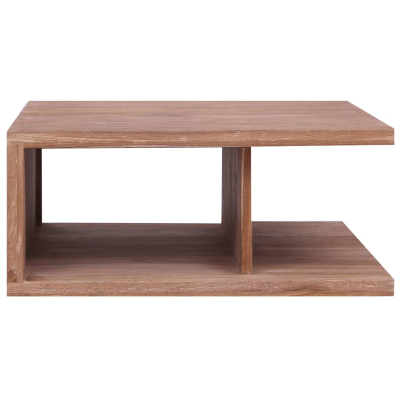 Couchtisch 70 x 70 x 30 cm Massivholz Teak