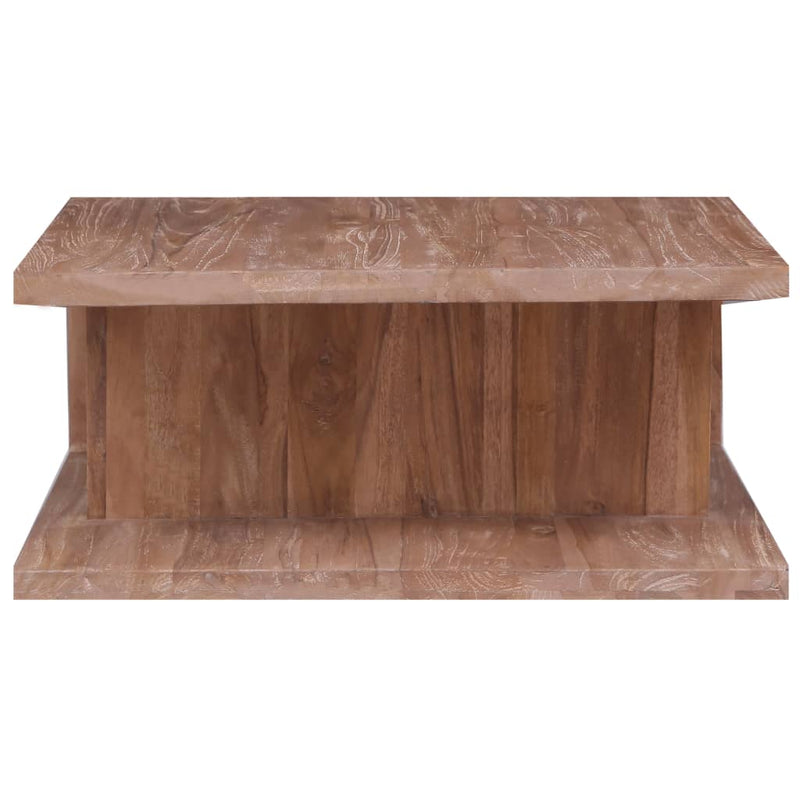 Couchtisch 70 x 70 x 30 cm Massivholz Teak