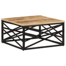 Couchtisch 68 X 68 X 35 Cm Massivholz Mango