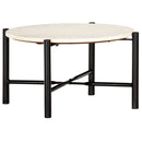 Couchtisch 60×60×35 Cm Echtstein In Marmoroptik