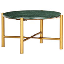 Couchtisch 60×60×35 Cm Echtstein In Marmoroptik