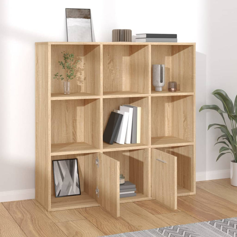 Bücherregal Sonoma-Eiche 98x30x98 cm Holzwerkstoff