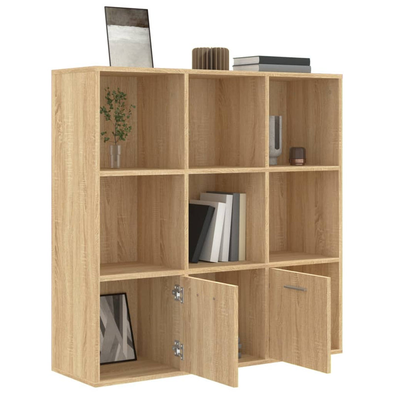 Bücherregal Sonoma-Eiche 98x30x98 cm Holzwerkstoff