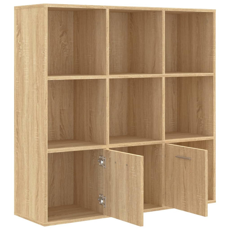 Bücherregal Sonoma-Eiche 98x30x98 cm Holzwerkstoff