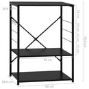 Mikrowellenregal 60×39,6×79,5 Cm Holzwerkstoff