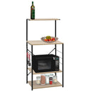 Mikrowellenregal 60X39,6X123 Cm Holzwerkstoff