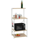 Mikrowellenregal 60X39,6X123 Cm Holzwerkstoff