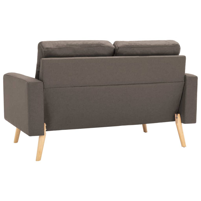 2-Sitzer-Sofa Taupe Stoff