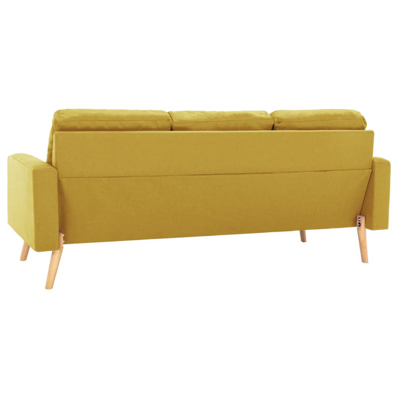 3-Sitzer-Sofa Gelb Stoff