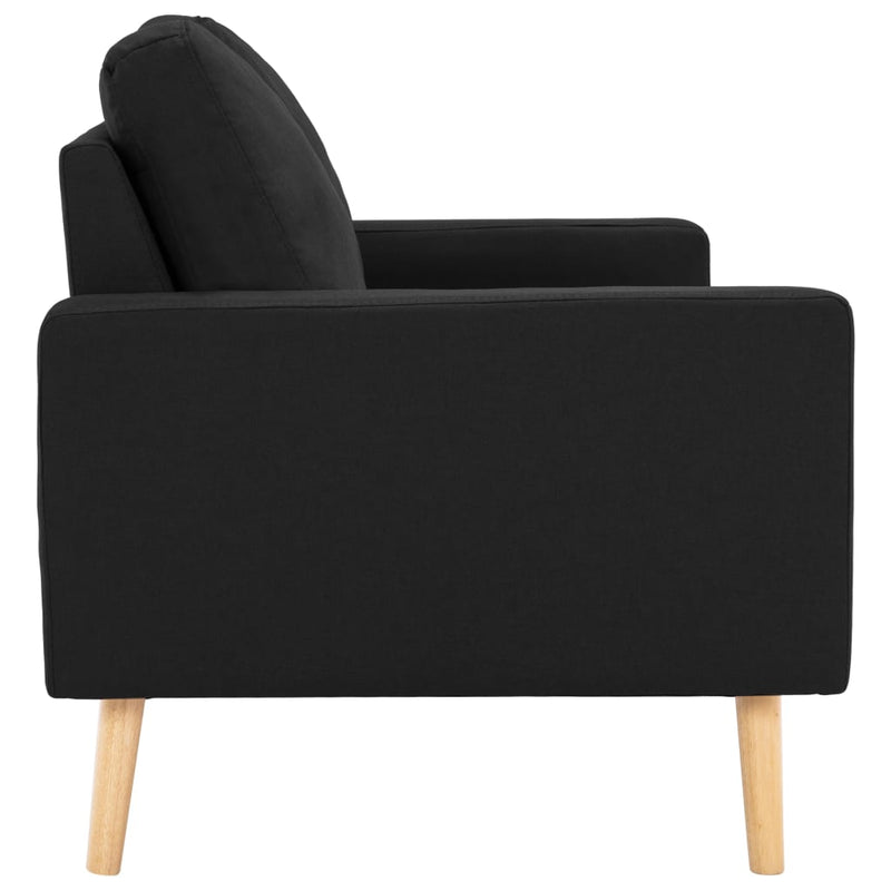 3-Sitzer-Sofa Schwarz Stoff