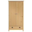 Kleiderschrank Mit 2 Türen Hill 89X50X170 Cm Massivholz Kiefer